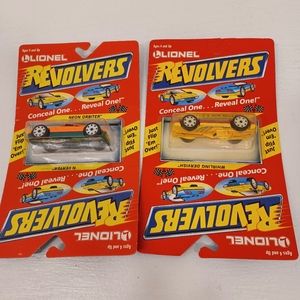 Vtg. Lionel Revolers cars. 2 pack. 1989 die-cast cars